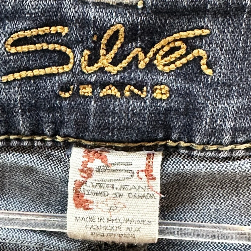 SILVER JEANS Women's Suki Bootcut Low‎ Rise Jeans • 30 • blue medium wash